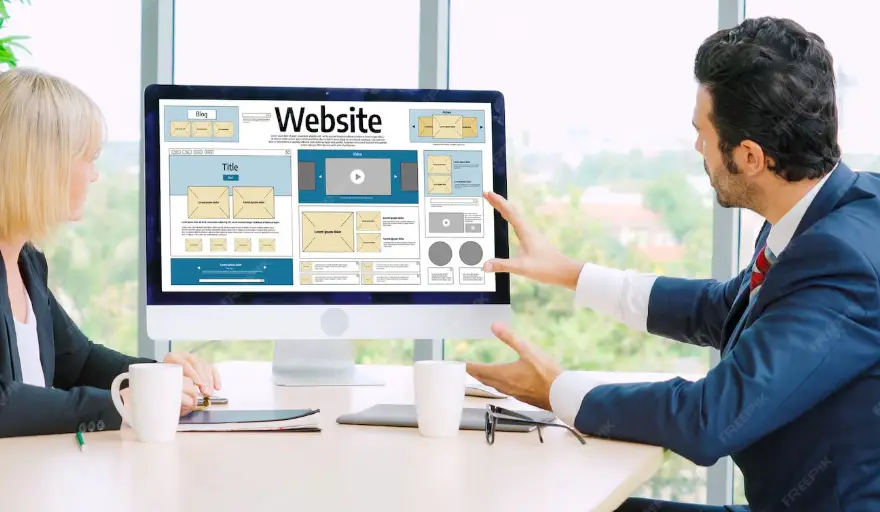 Conversion-optimized website interface designed by a professional website development company to improve user experience, speed, and online conversions