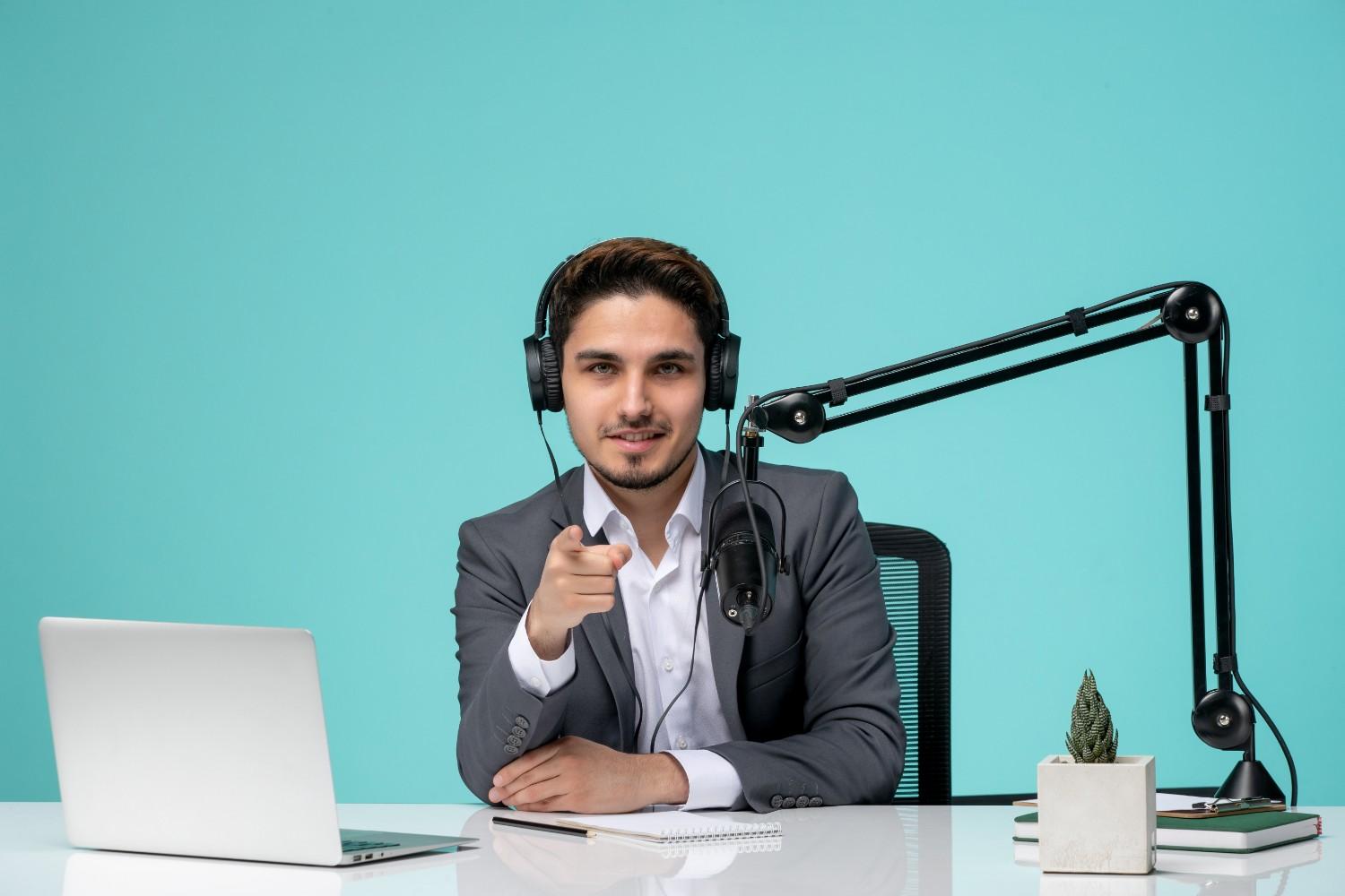 AI spokesperson video marketing concept showing digital presenter used for business video content creation